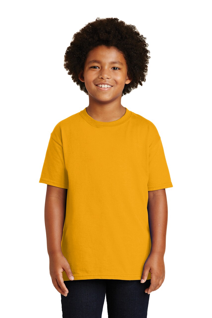 Gildan Youth Ultra Cotton Heavyweight Short Sleeve T Shirt For Custom Printing And Durable School Wear